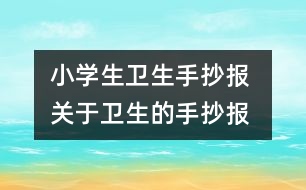 小學(xué)生衛(wèi)生手抄報 關(guān)于衛(wèi)生的手抄報