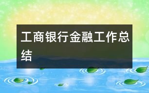 工商銀行金融工作總結(jié)