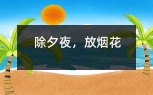 除夕夜，放煙花