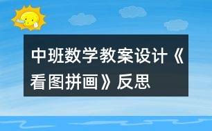 中班數(shù)學教案設計《看圖拼畫》反思