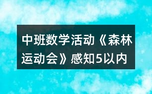 中班數(shù)學(xué)活動《森林運動會》感知5以內(nèi)序數(shù)教案反思