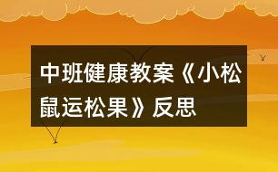 中班健康教案《小松鼠運(yùn)松果》反思