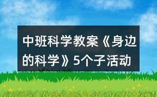 中班科學(xué)教案《身邊的科學(xué)》5個(gè)子活動(dòng)反思