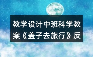 教學(xué)設(shè)計中班科學(xué)教案《蓋子去旅行》反思