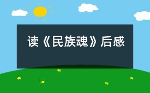 讀《民族魂》后感