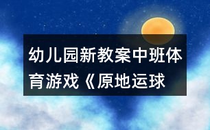 幼兒園新教案!中班體育游戲《原地運(yùn)球》反思