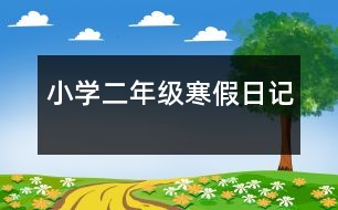 小學(xué)二年級寒假日記