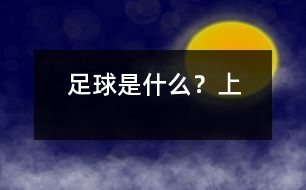 足球是什么？（上）