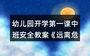 幼兒園開學(xué)第一課中班安全教案《遠(yuǎn)離危險》反思