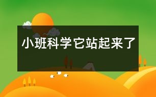 小班科學(xué)：它站起來了