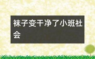 襪子變干凈了（小班社會(huì)）