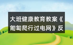 大班健康教育教案《匍匐爬行過(guò)電網(wǎng)》反思