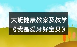 大班健康教案及教學(xué)《我是愛(ài)牙好寶貝》反思