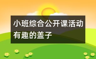 小班綜合公開(kāi)課活動(dòng)：有趣的蓋子