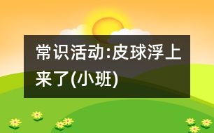 常識活動:皮球浮上來了(小班)