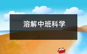 溶解（中班科學(xué)）