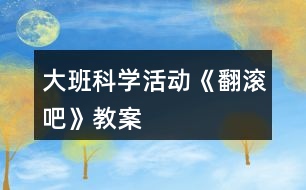 大班科學(xué)活動《翻滾吧》教案