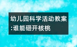 幼兒園科學(xué)活動教案:誰能砸開核桃