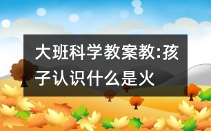 大班科學(xué)教案教:孩子認識什么是火