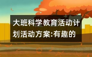 大班科學教育活動計劃活動方案:有趣的電池