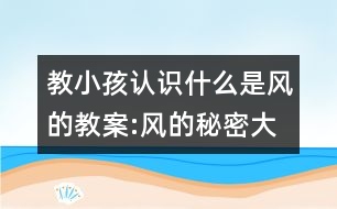 教小孩認(rèn)識什么是風(fēng)的教案:風(fēng)的秘密（大班科學(xué))