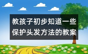 教孩子初步知道一些保護(hù)頭發(fā)方法的教案