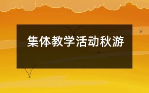 集體教學(xué)活動：秋游