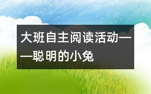 大班自主閱讀活動(dòng)――聰明的小兔