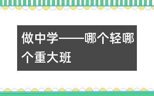 做中學(xué)――哪個(gè)輕、哪個(gè)重（大班）