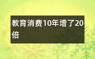 教育消費(fèi)10年增了20倍