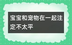 寶寶和寵物在一起注定不太平