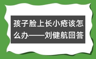 孩子臉上長(zhǎng)小瘡該怎么辦――劉健航回答