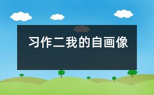 習(xí)作二：我的自畫(huà)像