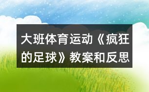 大班體育運(yùn)動(dòng)《瘋狂的足球》教案和反思