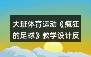 大班體育運動《瘋狂的足球》教學設計反思