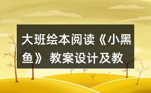 大班繪本閱讀《小黑魚》 教案設(shè)計及教學(xué)反思