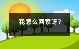 我怎么回家呀？